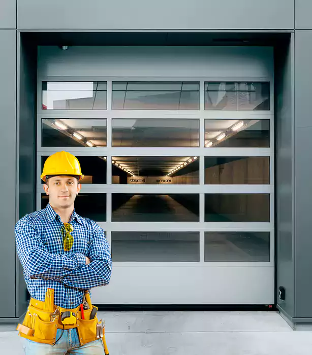 Glass Roll Up Garage Door Gold Canyon